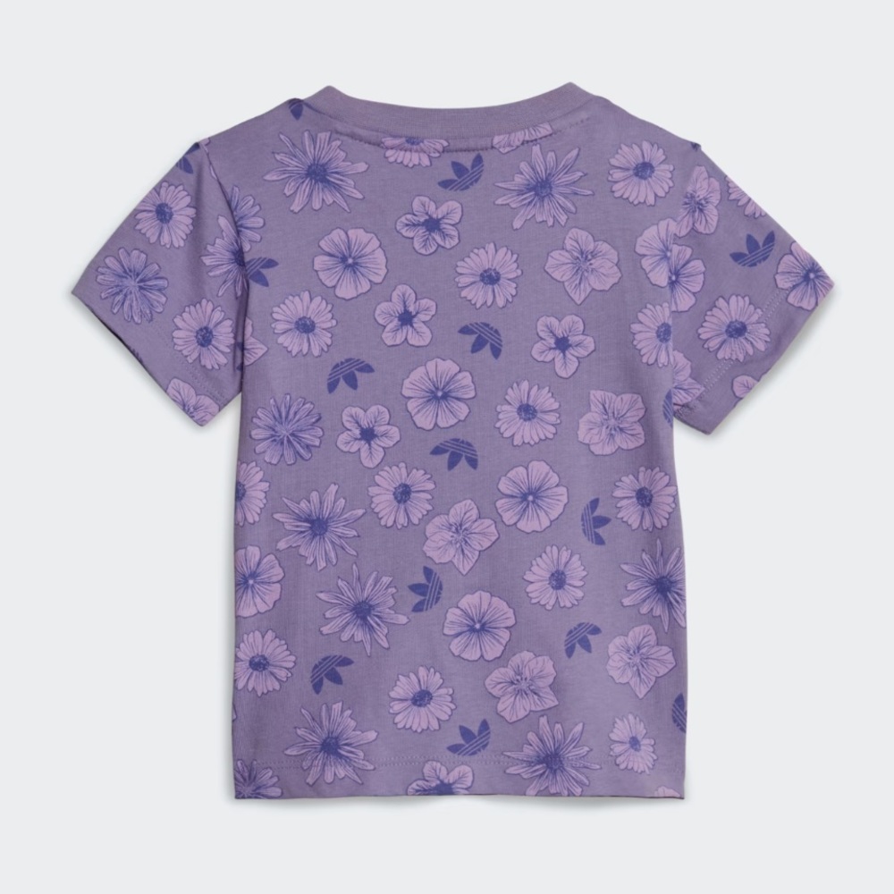 💥NWT💥 adidas Floral tee & Short set - Picture 5 of 8